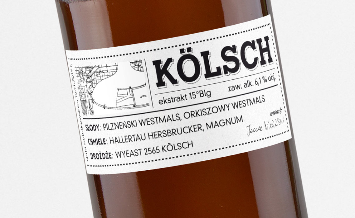 Projekt etykiety piwnej