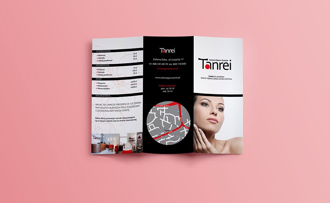 projekt graficzny ulotki